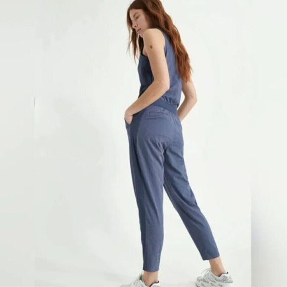 ATHLETA Brooklyn Textured Jumpsuit Medieval Violet Plus Size 24 #981034 MSRP$129 - Picture 9 of 14